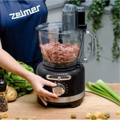 Кухонний комбайн Zelmer 1,75 л Чорний ZFP9000B Кухонний комбайн Zelmer 1,75 л Чорний ZFP9000B
