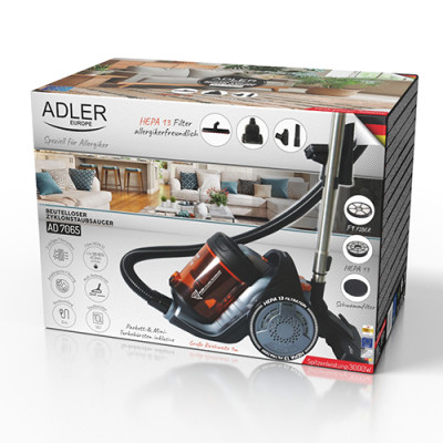 Пилесос Adler 1.6 л Черный AD 7065 Пилесос Adler 1.6 л Черный AD 7065