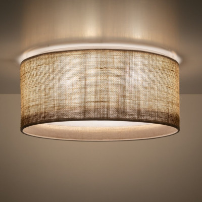 Стельовий світильник TK Lighting Juta 13 см Біло-коричневий (TK5798) Стельовий світильник TK Lighting Juta 13 см Біло-коричневий (TK5798)