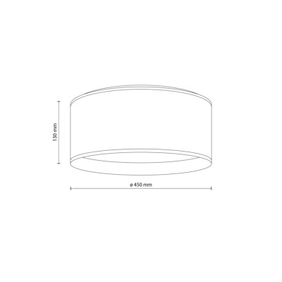 Стельовий світильник TK Lighting Juta 13 см Біло-коричневий (TK5798) Стельовий світильник TK Lighting Juta 13 см Біло-коричневий (TK5798)