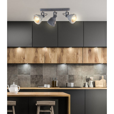 Спот Candellux Crodo 54x19 см Серый (93-71125) Спот Candellux Crodo 54x19 см Серый (93-71125)