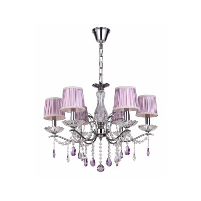 Люстра WunderLicht W10137 52x100 см Прозрачно-розовый (W10137-46CH)