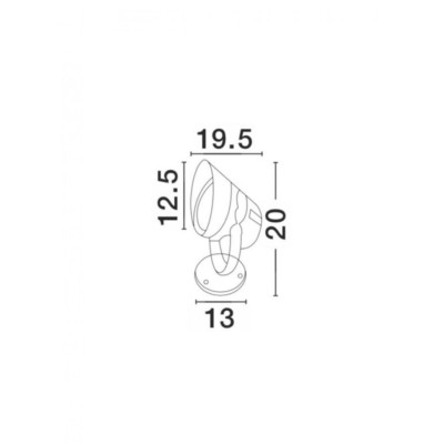 Уличный прожектор Nova Luce Inside 19.5x20 см Серый (Nova742071) Уличный прожектор Nova Luce Inside 19.5x20 см Серый (Nova742071)
