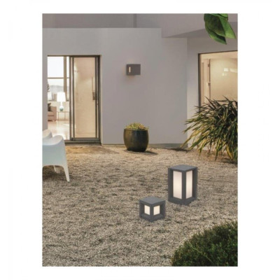 Уличный светильник Nova Luce Castro 20x20x35 см Бело-серый (Nova9739351) Уличный светильник Nova Luce Castro 20x20x35 см Бело-серый (Nova9739351)
