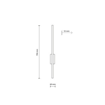 Бра TK Lighting Flash 5.5x6x79 см Коричнево-чорний (TK6625) Бра TK Lighting Flash 5.5x6x79 см Коричнево-чорний (TK6625)