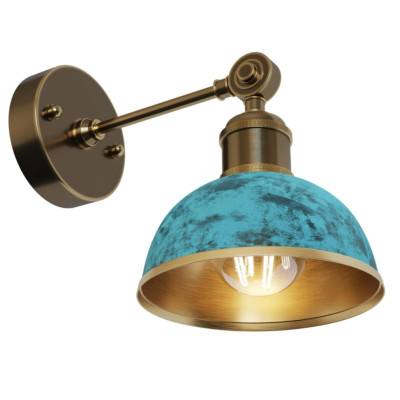 Бра PikArt Lights 28275 13x20 см Зелено-латуневий (28275-3)