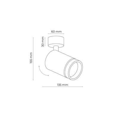 Бра TK Lighting Jet 13.5x5.5x15.5 см Білий (TK6911) Бра TK Lighting Jet 13.5x5.5x15.5 см Білий (TK6911)