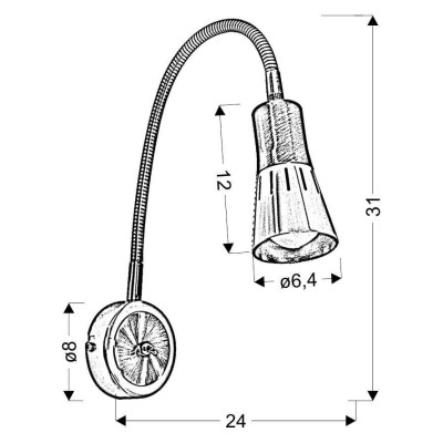 Бра Candellux Arena 24x31 см Нікель (91-94776) Бра Candellux Arena 24x31 см Нікель (91-94776)