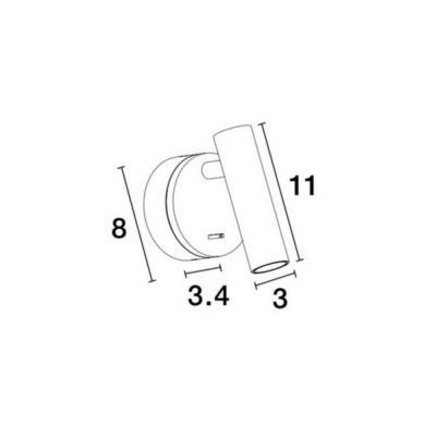 Спот Nova Luce Clip 8x11 см Черный (Nova9030202) Спот Nova Luce Clip 8x11 см Черный (Nova9030202)