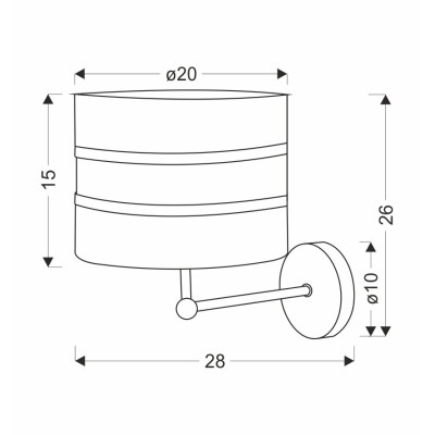 Бра Candellux Andy 20x26 см Черный (21-05922) Бра Candellux Andy 20x26 см Черный (21-05922)