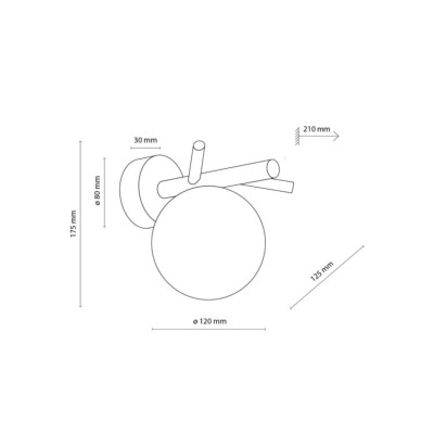 Бра TK Lighting Sheron 12x17.5 см Білий (TK5307) Бра TK Lighting Sheron 12x17.5 см Білий (TK5307)