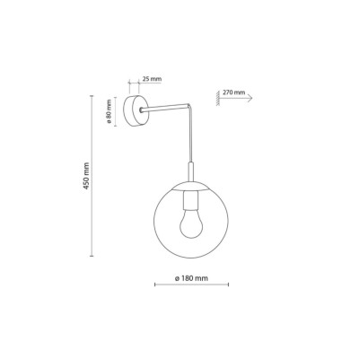 Бра TK Lighting Esme 18x45 см Черный (TK5389) Бра TK Lighting Esme 18x45 см Черный (TK5389)