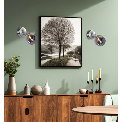 Бра Candellux Rodia 10x13 см Никель (91-20963) Бра Candellux Rodia 10x13 см Никель (91-20963)