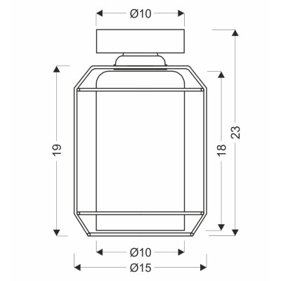 Точечный светильник Candellux Jonera 15x23 см Черный (31-08404) Точечный светильник Candellux Jonera 15x23 см Черный (31-08404)