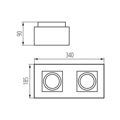 Точечный светильник Kanlux Stobi 34x18.5x9 см Черный (Kan26838) Точечный светильник Kanlux Stobi 34x18.5x9 см Черный (Kan26838)