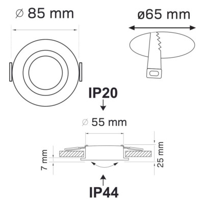 Точковий світильник Polux Neptun 8.5x8.5 см Білий (Pol322142) Точковий світильник Polux Neptun 8.5x8.5 см Білий (Pol322142)