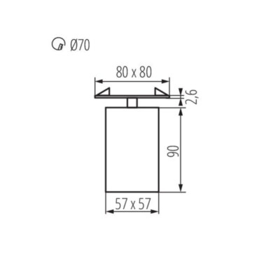 Точечный светильник Kanlux Chiro 5.7x5.7x9 см Белый (Kan29312) Точечный светильник Kanlux Chiro 5.7x5.7x9 см Белый (Kan29312)