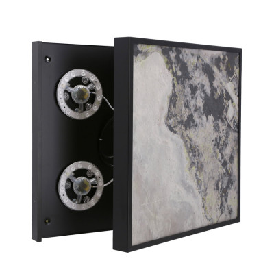 Стельовий світильник Candellux Luxan 49x49x5 см Чорний (10-17062)