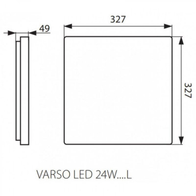 Потолочный светильник Kanlux Varso 32.7x32.7x4.9 см Белый (Kan26447) Потолочный светильник Kanlux Varso 32.7x32.7x4.9 см Белый (Kan26447)