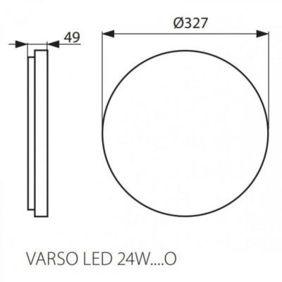 Потолочный светильник Kanlux Varso 4.9 см Белый (Kan26445) Потолочный светильник Kanlux Varso 4.9 см Белый (Kan26445)