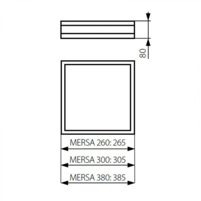 Потолочный светильник Kanlux Mersa 38.5x38.5x8 см Бело-черный (Kan29051) Потолочный светильник Kanlux Mersa 38.5x38.5x8 см Бело-черный (Kan29051)