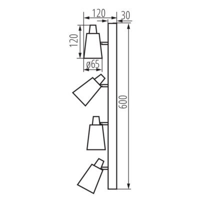 Спот Kanlux Sempra 60x12 см Серебристо-черный (Kan33097) Спот Kanlux Sempra 60x12 см Серебристо-черный (Kan33097)
