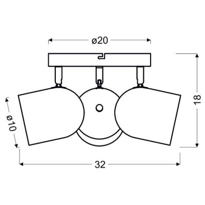 Спот Candellux Azuro 32x18 см Білий (98-63274) Спот Candellux Azuro 32x18 см Білий (98-63274)