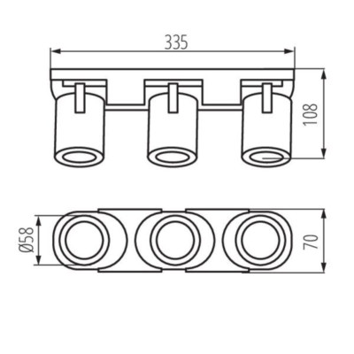 Спот Kanlux Laurin 33.5x7x10.8 см Белый (Kan29124) Спот Kanlux Laurin 33.5x7x10.8 см Белый (Kan29124)