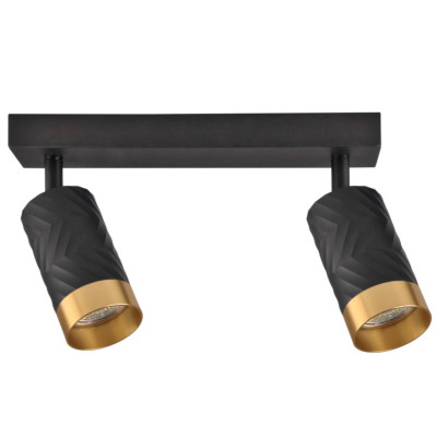 Спот Polux Arras 5.5x26x16.5 см Черно-золотистый (Pol323545)