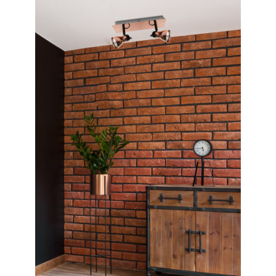 Спот Candellux Angus 31x15 см Мідно-чорний (92-60532)