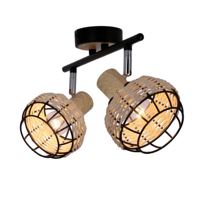 Спот Candellux Tajga 44x18 см Бежево-чорний (92-12203) Спот Candellux Tajga 44x18 см Бежево-чорний (92-12203)