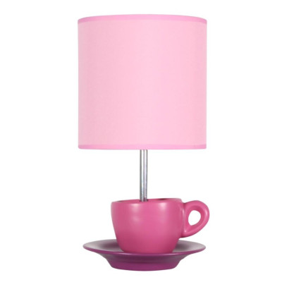 Настольная лампа Candellux Cynka 16x31 см Розово-серебристый (41-34809)