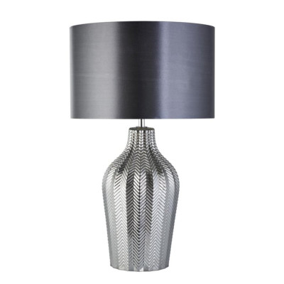 Настольная лампа Searchlight Chevron 33x52 см Хром (SeEU3452SM) Настольная лампа Searchlight Chevron 33x52 см Хром (SeEU3452SM)