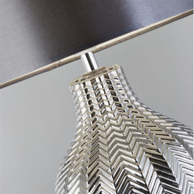 Настольная лампа Searchlight Chevron 33x52 см Хром (SeEU3452SM) Настольная лампа Searchlight Chevron 33x52 см Хром (SeEU3452SM)