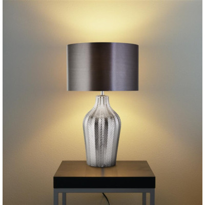 Настольная лампа Searchlight Chevron 33x52 см Хром (SeEU3452SM) Настольная лампа Searchlight Chevron 33x52 см Хром (SeEU3452SM)