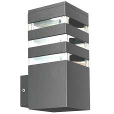 Уличный светильник Polux Teksas 12x9x20 см Серый (Pol316165)