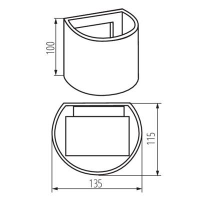 Уличный светильник Kanlux Reka 13.5x11.5x10 см Белый (Kan28993) Уличный светильник Kanlux Reka 13.5x11.5x10 см Белый (Kan28993)
