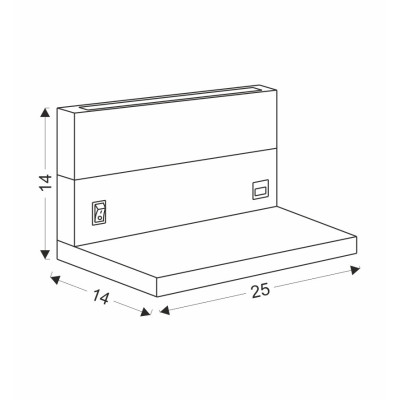 Настенный светильник Candellux Anet 25x14 см Бежево-белый (22-03386) Настенный светильник Candellux Anet 25x14 см Бежево-белый (22-03386)
