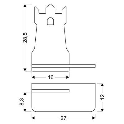 Настенный светильник Candellux Tower 27x28.5 см Коричнево-синий (21-85047) Настенный светильник Candellux Tower 27x28.5 см Коричнево-синий (21-85047)