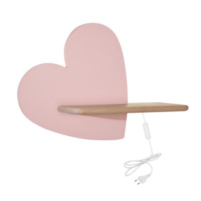 Настенный светильник Candellux Heart 36x26 см Коричнево-розовый (21-84569)
