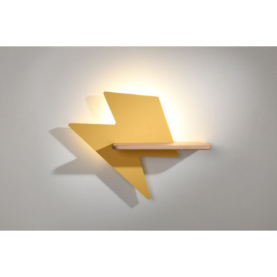 Настінний світильник Candellux Lightning 40x31 см Коричнево-золотистий (21-19547) Настінний світильник Candellux Lightning 40x31 см Коричнево-золотистий (21-19547)