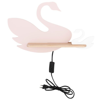 Настенный светильник Candellux Swan 44x27 см Коричнево-розовый (21-05557)