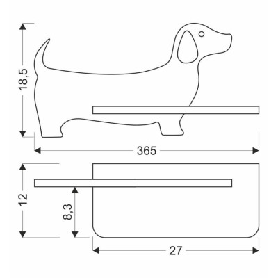 Настенный светильник Candellux Dog 36.5x18.5 см Коричневый (21-00989) Настенный светильник Candellux Dog 36.5x18.5 см Коричневый (21-00989)