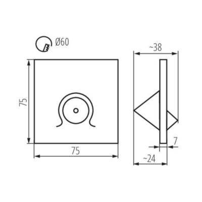 Светильник ступенчатый Kanlux Mefis 7.5x3.8x7.5 см Белый (Kan32495) Светильник ступенчатый Kanlux Mefis 7.5x3.8x7.5 см Белый (Kan32495)