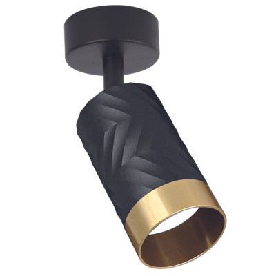 Спот Polux Arras 5.5x5.5x10 см Чорно-золотистий (Pol323538) Спот Polux Arras 5.5x5.5x10 см Чорно-золотистий (Pol323538)