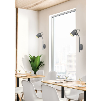 Бра Candellux Gray 19x39 см Серый (91-66527) Бра Candellux Gray 19x39 см Серый (91-66527)