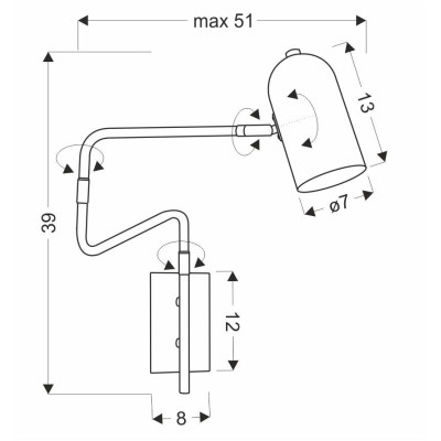 Бра Candellux Hosti 51x39 см Золотистий (21-75468) Бра Candellux Hosti 51x39 см Золотистий (21-75468)