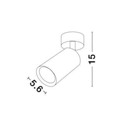 Спот Nova Luce Wan 15 см Черный (Nova9184312) Спот Nova Luce Wan 15 см Черный (Nova9184312)