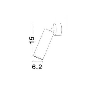 Спот Nova Luce Dexter 15 см Белый (Nova821602) Спот Nova Luce Dexter 15 см Белый (Nova821602)