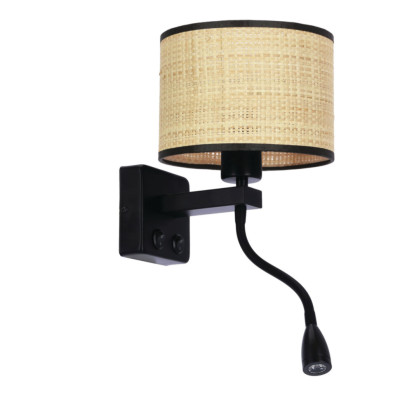 Бра Candellux Polo 18x44 см Чорний (21-27641)